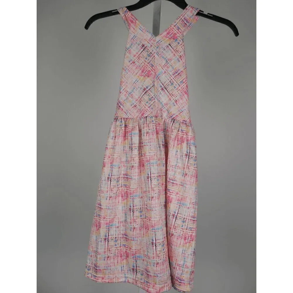Orchid Lane Girls' Waist Tie Sleeveless Dress 14